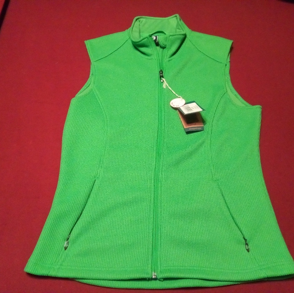 Women's Med Fleece Lined Knit Vest Polar King NWT